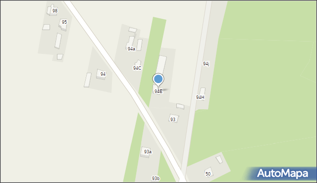 Pomyków, Pomyków, 94E, mapa Pomyków