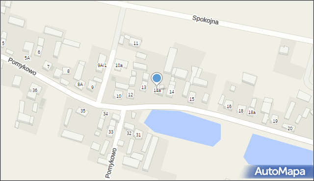 Pomykowo, Pomykowo, 14a, mapa Pomykowo