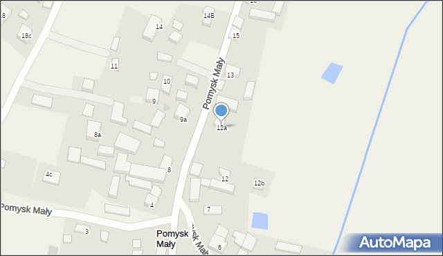 Pomysk Mały, Pomysk Mały, 12a, mapa Pomysk Mały