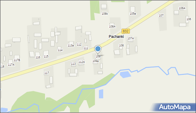 Poniatowa, Poniatowa, 109, mapa Poniatowa