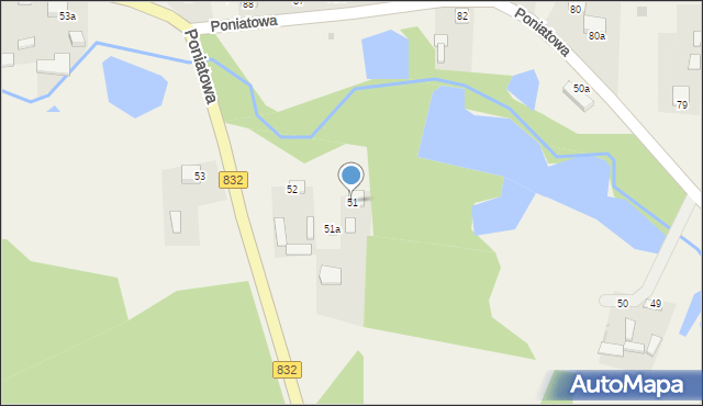 Poniatowa, Poniatowa, 51, mapa Poniatowa