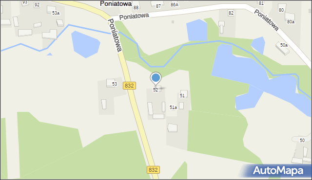 Poniatowa, Poniatowa, 52, mapa Poniatowa