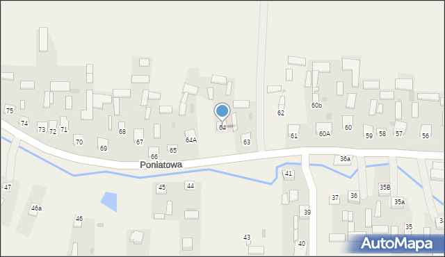 Poniatowa, Poniatowa, 64, mapa Poniatowa