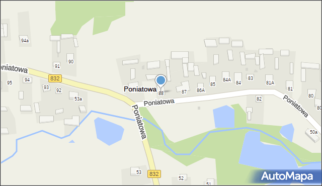 Poniatowa, Poniatowa, 88, mapa Poniatowa