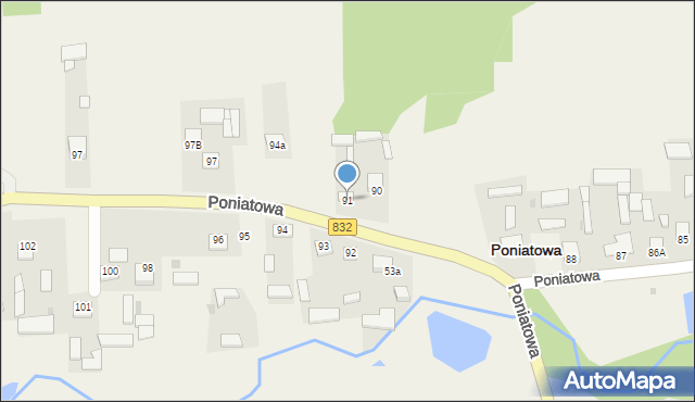 Poniatowa, Poniatowa, 91, mapa Poniatowa