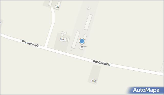 Poniatówek, Poniatówek, 23, mapa Poniatówek