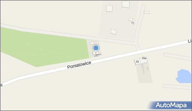 Poniatowice, Poniatowice, 100, mapa Poniatowice