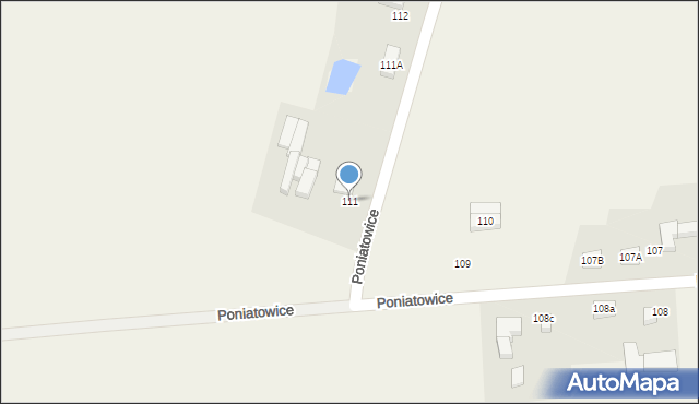 Poniatowice, Poniatowice, 111, mapa Poniatowice