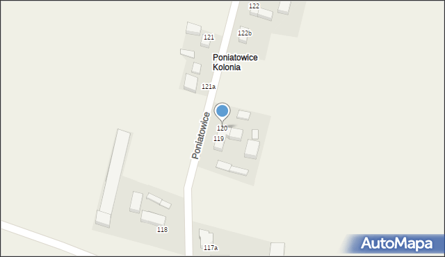 Poniatowice, Poniatowice, 120, mapa Poniatowice