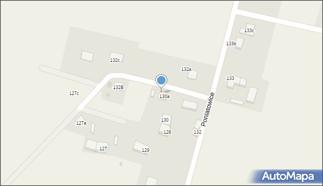 Poniatowice, Poniatowice, 130, mapa Poniatowice