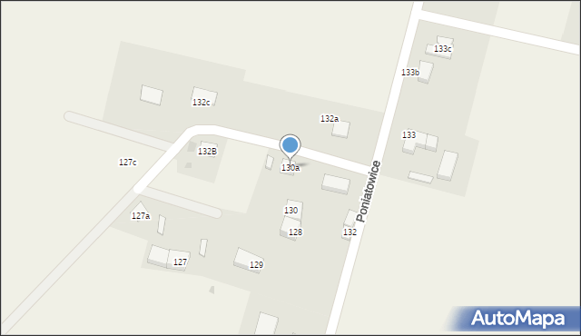 Poniatowice, Poniatowice, 130a, mapa Poniatowice