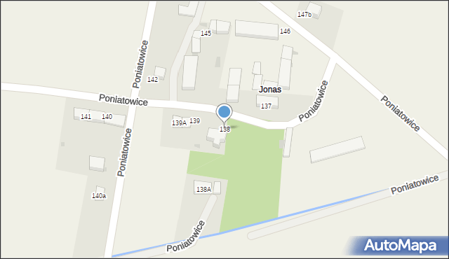 Poniatowice, Poniatowice, 138, mapa Poniatowice