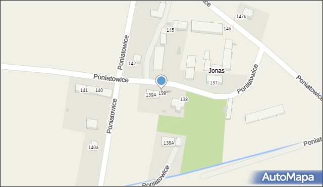 Poniatowice, Poniatowice, 139, mapa Poniatowice