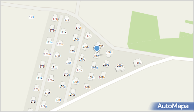 Poniatowice, Poniatowice, 169f, mapa Poniatowice