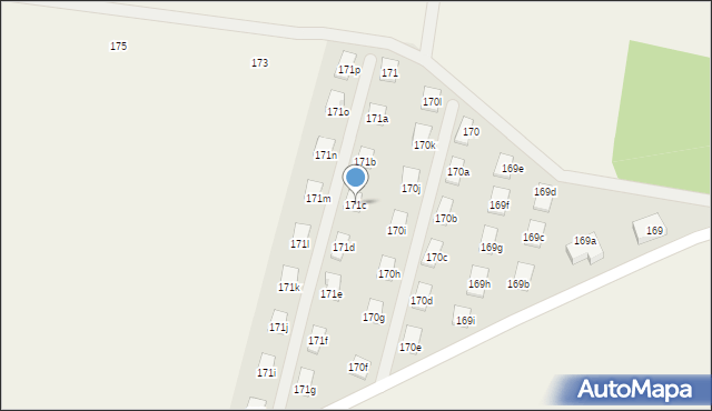 Poniatowice, Poniatowice, 171c, mapa Poniatowice