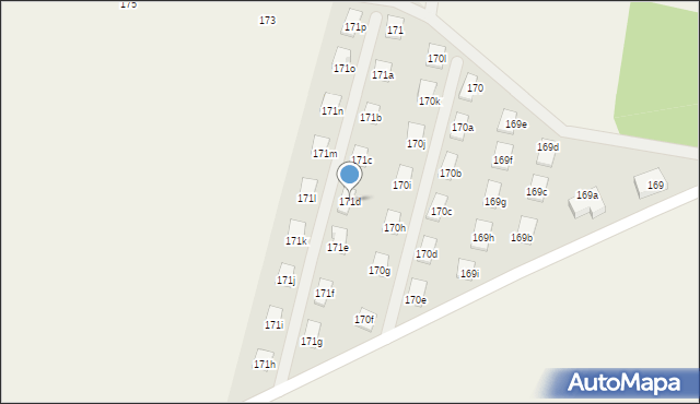 Poniatowice, Poniatowice, 171d, mapa Poniatowice