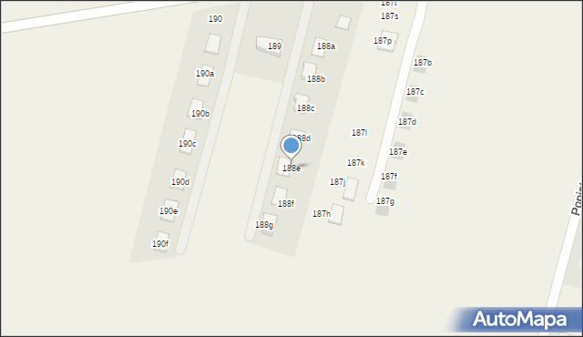 Poniatowice, Poniatowice, 188e, mapa Poniatowice