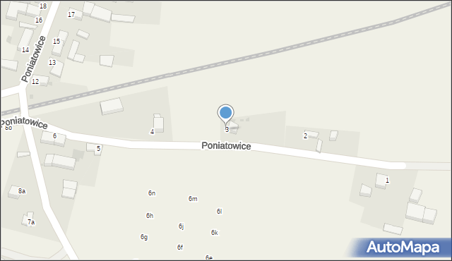 Poniatowice, Poniatowice, 3, mapa Poniatowice