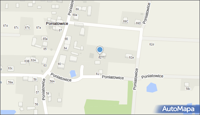 Poniatowice, Poniatowice, 62, mapa Poniatowice