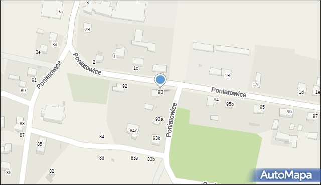 Poniatowice, Poniatowice, 93, mapa Poniatowice