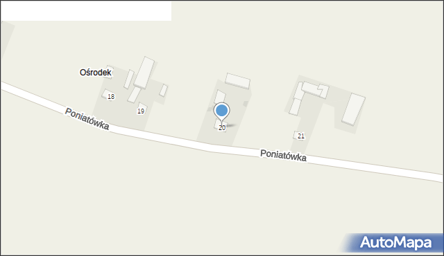 Poniatówka, Poniatówka, 20, mapa Poniatówka