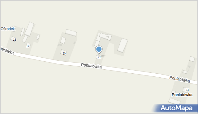 Poniatówka, Poniatówka, 21, mapa Poniatówka