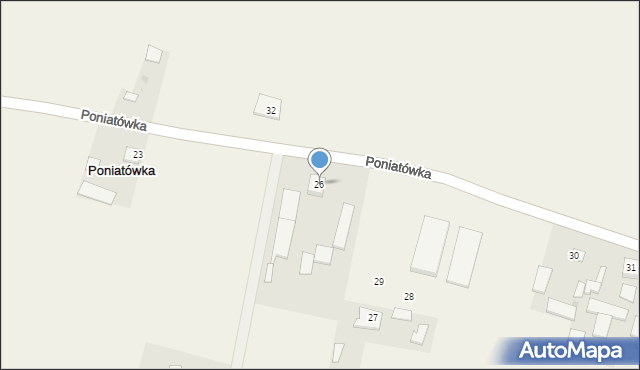 Poniatówka, Poniatówka, 26, mapa Poniatówka