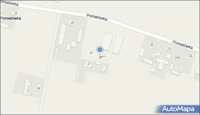 Poniatówka, Poniatówka, 28, mapa Poniatówka