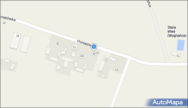 Poniatówka, Poniatówka, 32, mapa Poniatówka