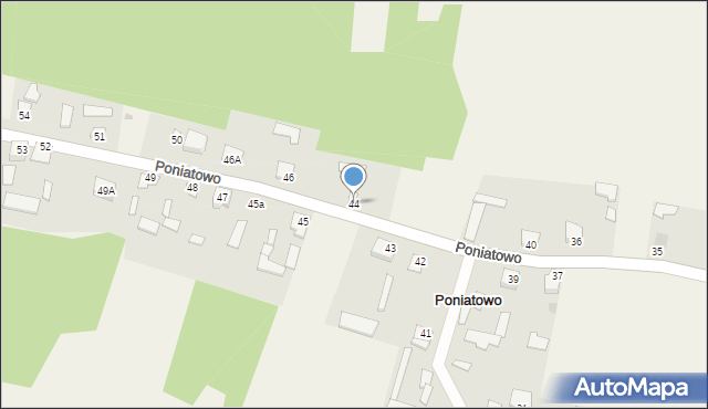 Poniatowo, Poniatowo, 44, mapa Poniatowo