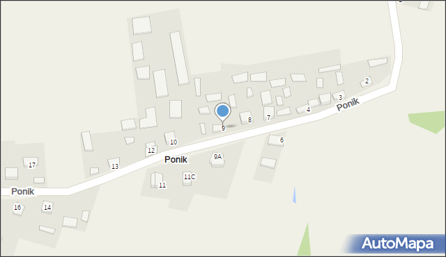 Ponik, Ponik, 9, mapa Ponik