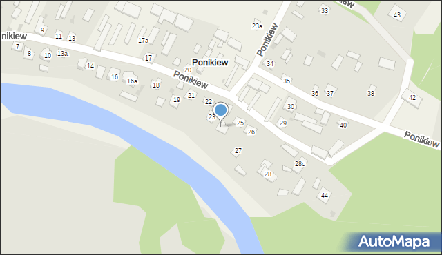 Ponikiew, Ponikiew, 24, mapa Ponikiew