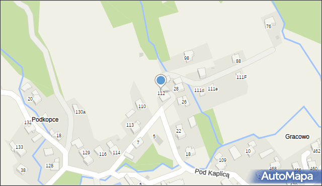 Ponikiew, Ponikiew, 112, mapa Ponikiew
