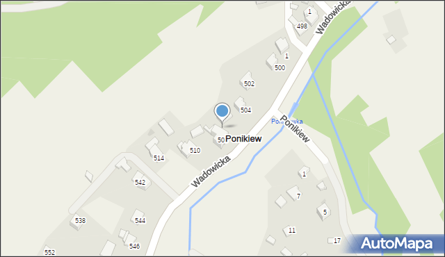 Ponikiew, Ponikiew, 146, mapa Ponikiew