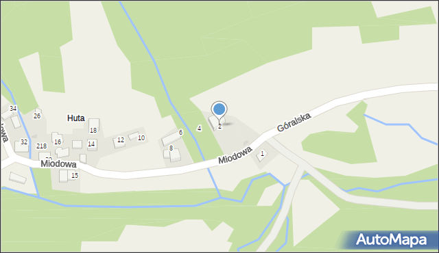 Ponikiew, Ponikiew, 219A, mapa Ponikiew