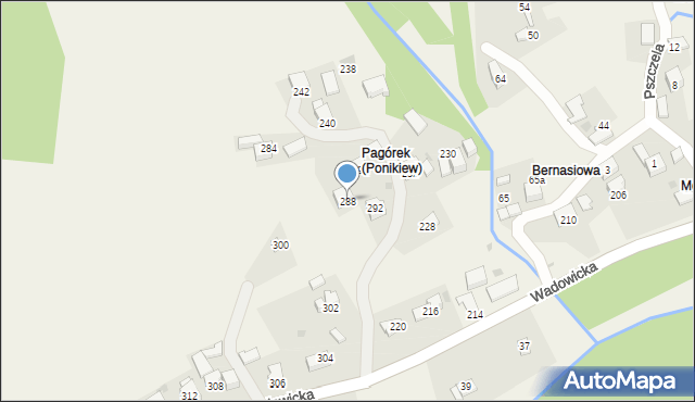 Ponikiew, Ponikiew, 263, mapa Ponikiew