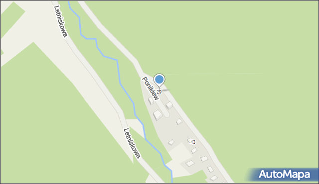 Ponikiew, Ponikiew, 330, mapa Ponikiew