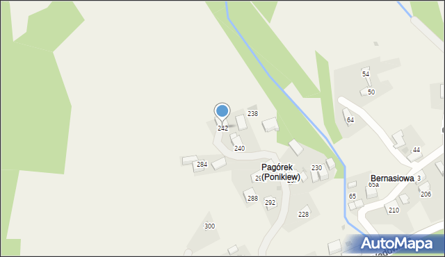 Ponikiew, Ponikiew, 68a, mapa Ponikiew