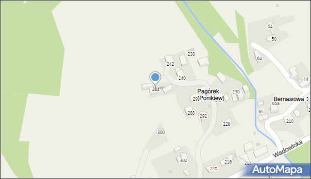 Ponikiew, Ponikiew, 69, mapa Ponikiew