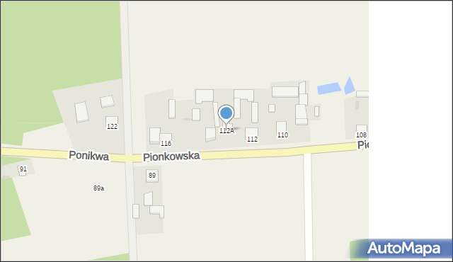 Ponikwa, Ponikwa, 112A, mapa Ponikwa