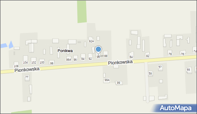 Ponikwa, Ponikwa, 90, mapa Ponikwa