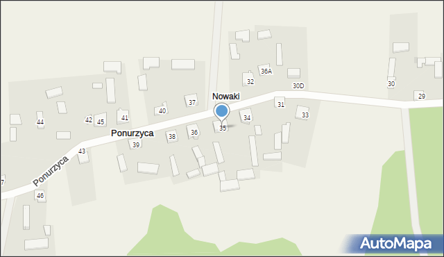 Ponurzyca, Ponurzyca, 35, mapa Ponurzyca