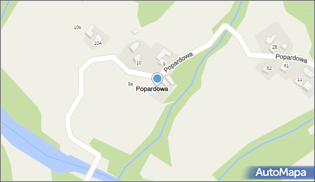Popardowa, Popardowa, 48, mapa Popardowa