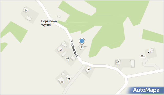 Popardowa, Popardowa, 93, mapa Popardowa