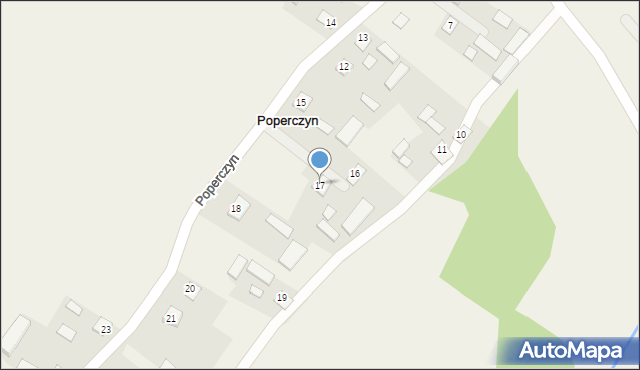 Poperczyn, Poperczyn, 17, mapa Poperczyn