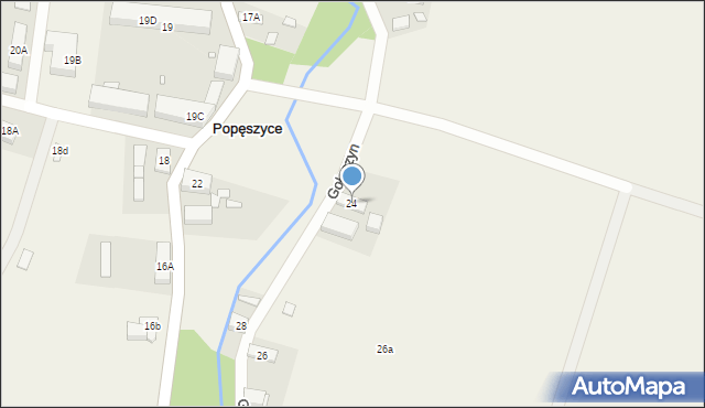 Popęszyce, Popęszyce, 24, mapa Popęszyce