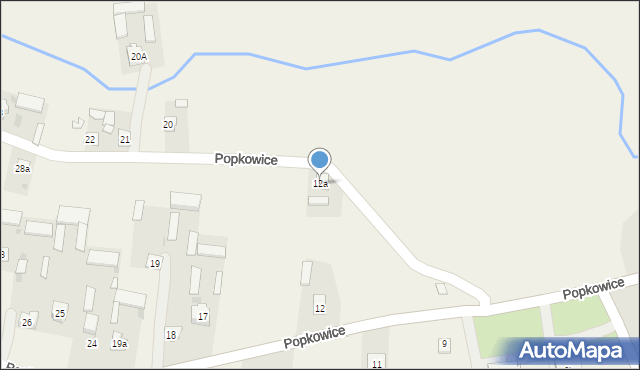 Popkowice, Popkowice, 12a, mapa Popkowice