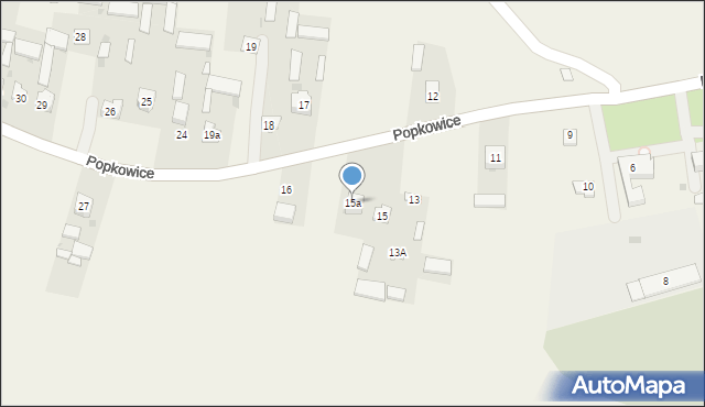 Popkowice, Popkowice, 15a, mapa Popkowice