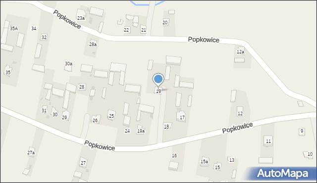 Popkowice, Popkowice, 19, mapa Popkowice