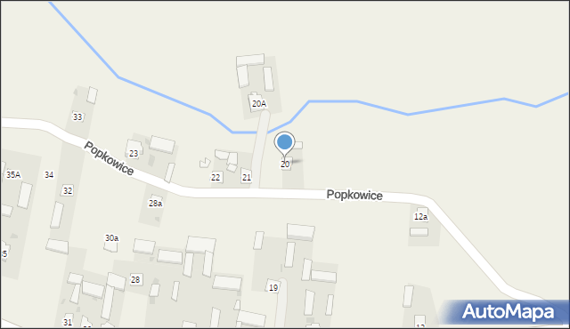 Popkowice, Popkowice, 20, mapa Popkowice